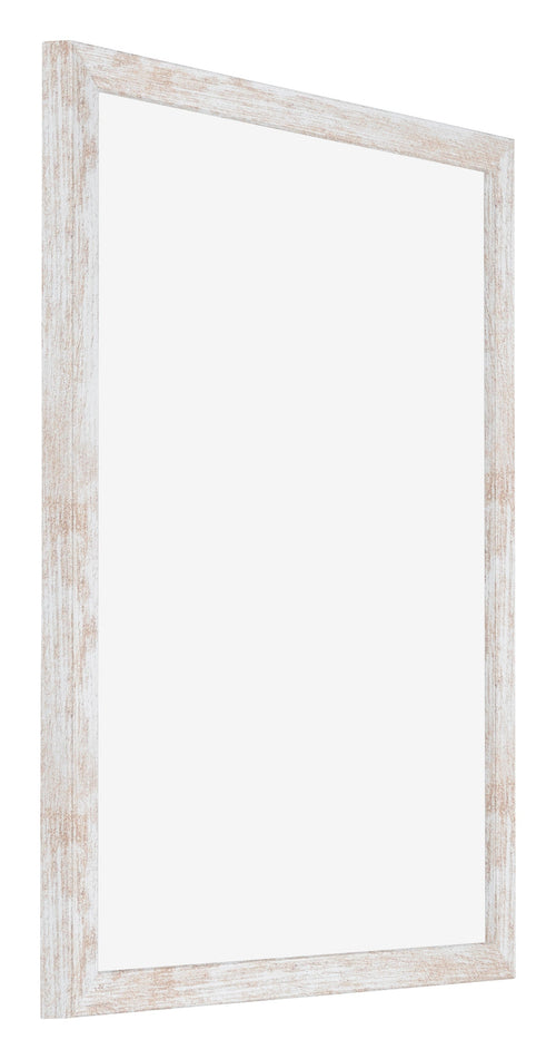 Catania MDF Bilderrahmen 36x49cm White Wash Vorne Schrag | Yourdecoration.at