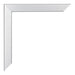 Catania MDF Bilderrahmen 40x80cm Silber Detail Ecke | Yourdecoration.at