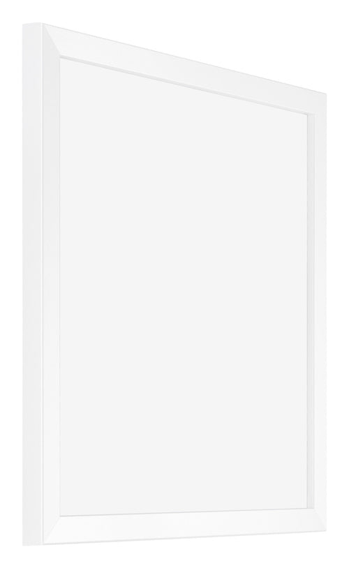 Catania MDF Bilderrahmen 45x45cm Weiss Vorne Schrag | Yourdecoration.at
