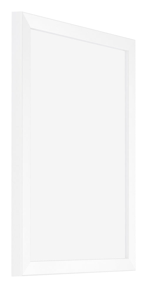Catania MDF Bilderrahmen 45x60cm Weiss Vorne Schrag | Yourdecoration.at
