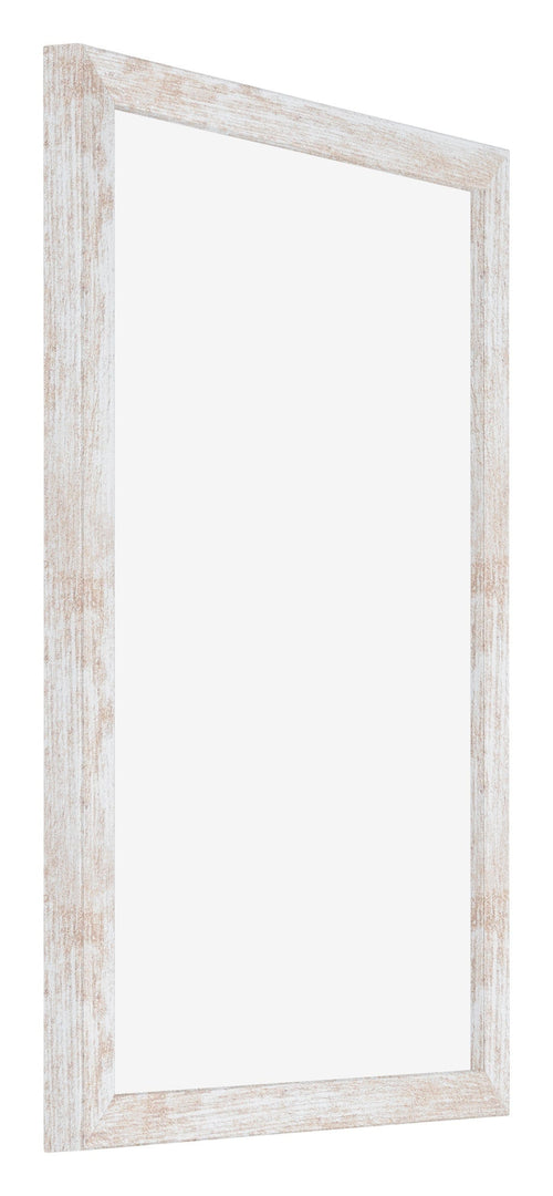 Catania MDF Bilderrahmen 62x93cm White Wash Vorne Schrag | Yourdecoration.at