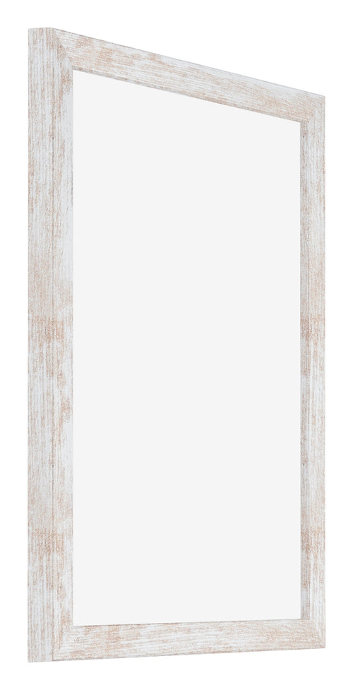 Catania MDF Bilderrahmen 75x100cm White Wash Vorne Schrag | Yourdecoration.at