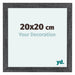 Como MDF Bilderrahmen 20x20cm Grau Gewischt Vorne Messe | Yourdecoration.at