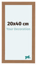 Como MDF Bilderrahmen 20x40cm Nussbaum Hell Vorne Messe | Yourdecoration.at