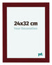 Como MDF Bilderrahmen 24x32cm Weinrot Gewischt Vorne Vorne | Yourdecoration.at