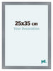 Como MDF Bilderrahmen 25x35cm Aluminium Geburstet Vorne Messe | Yourdecoration.at