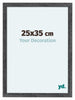 Como MDF Bilderrahmen 25x35cm Grau Gewischt Vorne Messe | Yourdecoration.at