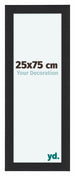 Como MDF Bilderrahmen 25x75cm Schwarz Gemasert Vorne Vorne | Yourdecoration.at