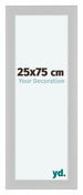 Como MDF Bilderrahmen 25x75cm Weiss Gemasert Vorne Vorne | Yourdecoration.at