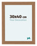 Como MDF Bilderrahmen 30x40cm Nussbaum Hell Vorne Messe | Yourdecoration.at
