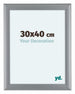 Como MDF Bilderrahmen 30x40cm Silber Matt Vorne Messe | Yourdecoration.at