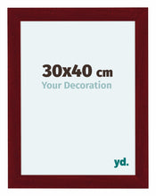 Como MDF Bilderrahmen 30x40cm Weinrot Gewischt Vorne Messe | Yourdecoration.at