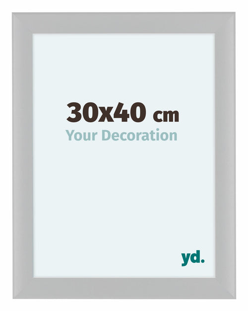 Como MDF Bilderrahmen 30x40cm Weiss Hochglanz Vorne Messe | Yourdecoration.at