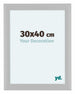 Como MDF Bilderrahmen 30x40cm Weiss Matt Vorne Messe | Yourdecoration.at