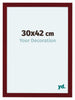 Como MDF Bilderrahmen 30x42cm Weinrot Gewischt Vorne Messe | Yourdecoration.at