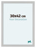 Como MDF Bilderrahmen 30x42cm Weiss Gemasert Vorne Messe | Yourdecoration.at