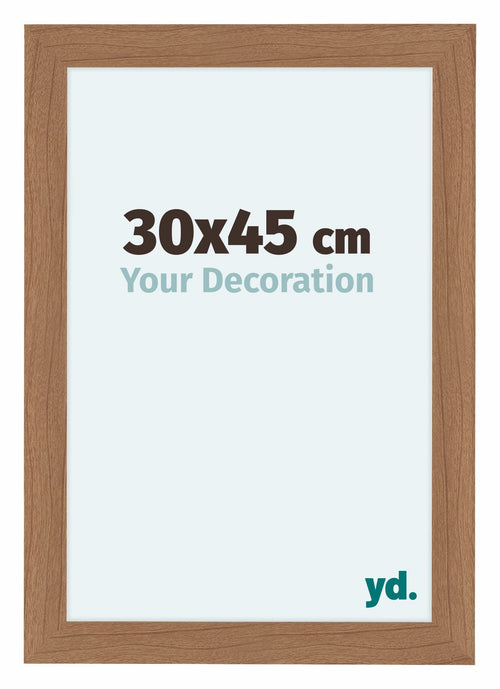 Como MDF Bilderrahmen 30x45cm Nussbaum Hell Vorne Messe | Yourdecoration.at