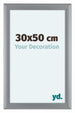 Como MDF Bilderrahmen 30x50cm Silber Matt Vorne Messe | Yourdecoration.at
