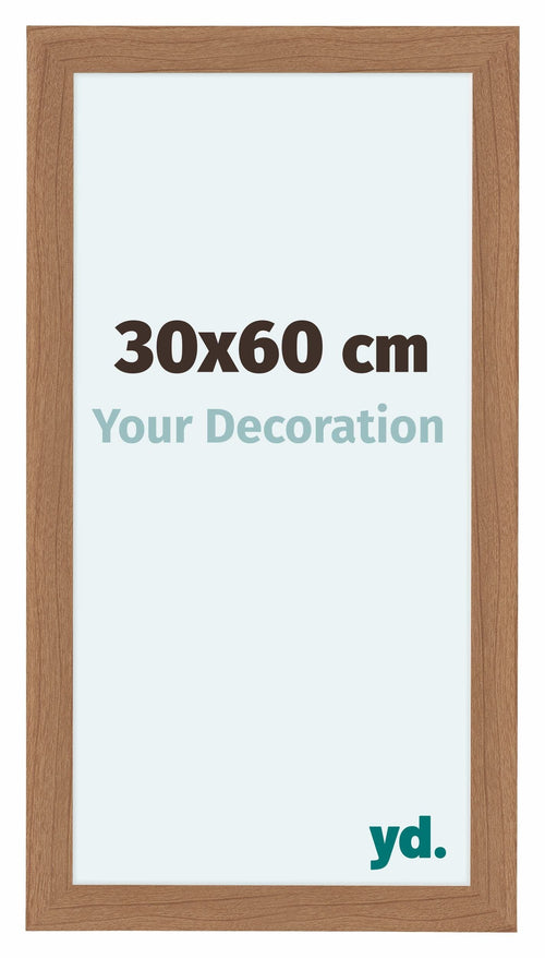 Como MDF Bilderrahmen 30x60cm Nussbaum Hell Vorne Messe | Yourdecoration.at