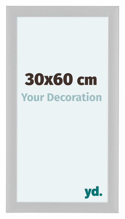 Como MDF Bilderrahmen 30x60cm Weiss Hochglanz Vorne Messe | Yourdecoration.at