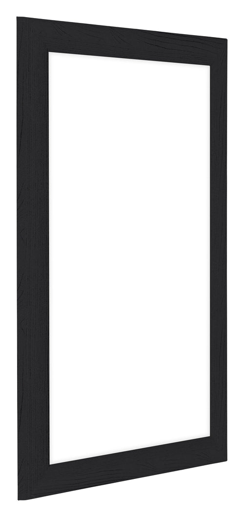 Como MDF Bilderrahmen 32x45cm Schwarz Gemasert Vorne Schrag | Yourdecoration.at