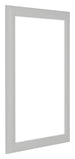 Como MDF Bilderrahmen 32x45cm Weiss Gemasert Vorne Schrag | Yourdecoration.at