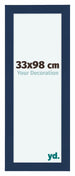 Como MDF Bilderrahmen 33x98cm Dunkelblau Gewischt Vorne Vorne | Yourdecoration.at