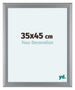 Como MDF Bilderrahmen 35x45cm Silber Matt Vorne Messe | Yourdecoration.at