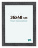 Como MDF Bilderrahmen 36x48cm Grau Gewischt Vorne Messe | Yourdecoration.at