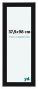 Como MDF Bilderrahmen 37 5x98cm Schwarz Hochglanz Vorne Messe | Yourdecoration.at