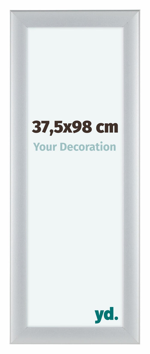 Como MDF Bilderrahmen 37 5x98cm Silber Matt Vorne Messe | Yourdecoration.at