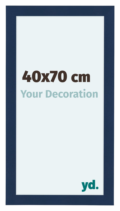Como MDF Bilderrahmen 40x70cm Dunkelblau Gewischt Vorne Messe | Yourdecoration.at