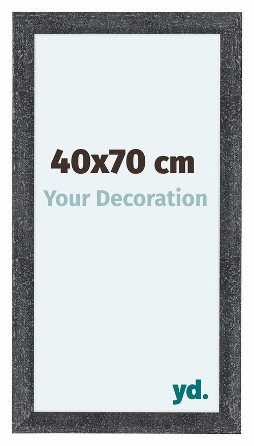 Como MDF Bilderrahmen 40x70cm Grau Gewischt Vorne Messe | Yourdecoration.at