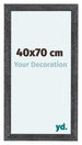 Como MDF Bilderrahmen 40x70cm Grau Gewischt Vorne Messe | Yourdecoration.at