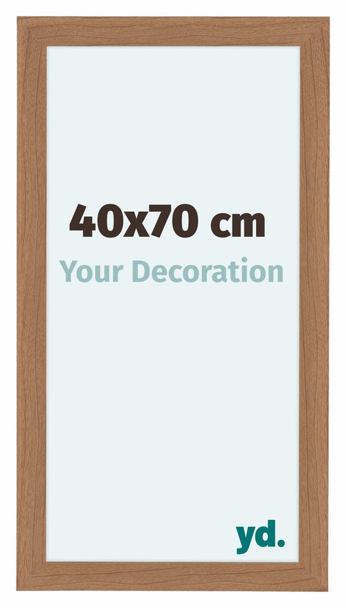Como MDF Bilderrahmen 40x70cm Nussbaum Hell Vorne Messe | Yourdecoration.at