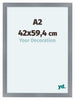 Como MDF Bilderrahmen 42x59 4cm A2 Aluminium Geburstet Vorne Messe | Yourdecoration.at
