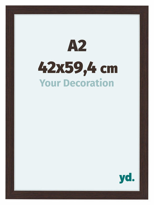 Como MDF Bilderrahmen 42x59 4cm A2 Eiche Dunkel Vorne Messe | Yourdecoration.at