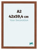 Como MDF Bilderrahmen 42x59 4cm A2 Nussbaum Vorne Messe | Yourdecoration.at