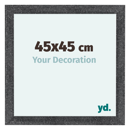 Como MDF Bilderrahmen 45x45cm Grau Gewischt Vorne Messe | Yourdecoration.at