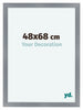 Como MDF Bilderrahmen 48x68cm Aluminium Gebeurstet Vorne Vorne | Yourdecoration.at