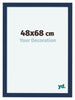 Como MDF Bilderrahmen 48x68cm Dunkelblau Gewischt Vorne Vorne | Yourdecoration.at
