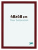 Como MDF Bilderrahmen 48x68cm Weinrot Gewischt Vorne Vorne | Yourdecoration.at