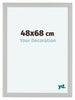 Como MDF Bilderrahmen 48x68cm Weiss Gemasert Vorne Vorne | Yourdecoration.at