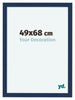 Como MDF Bilderrahmen 49x68cm Dunkelblau Gewischt Vorne Messe | Yourdecoration.at
