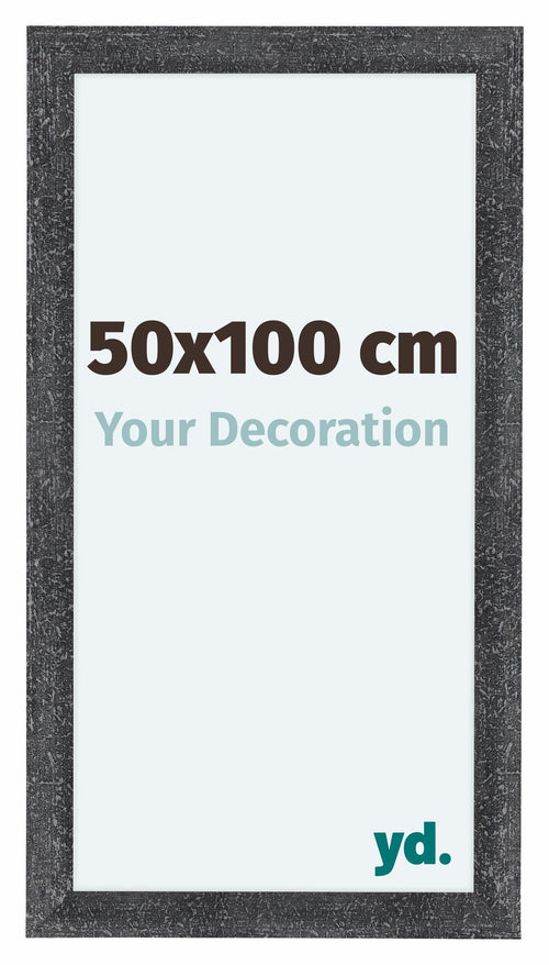Como MDF Bilderrahmen 50x100cm Grau Gewischt Vorne Vorne | Yourdecoration.at