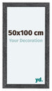 Como MDF Bilderrahmen 50x100cm Grau Gewischt Vorne Vorne | Yourdecoration.at