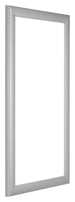 Como MDF Bilderrahmen 50x100cm Silber Matt Vorne Schrag | Yourdecoration.at