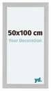 Como MDF Bilderrahmen 50x100cm Weiss Gemasert Vorne Vorne | Yourdecoration.at