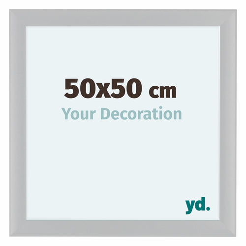 Como MDF Bilderrahmen 50x50cm Weiss Hochglanz Vorne Messe | Yourdecoration.at