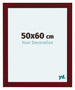 Como MDF Bilderrahmen 50x60cm Weinrot Gewischt Vorne Messe | Yourdecoration.at